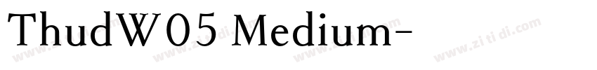 ThudW05 Medium字体转换